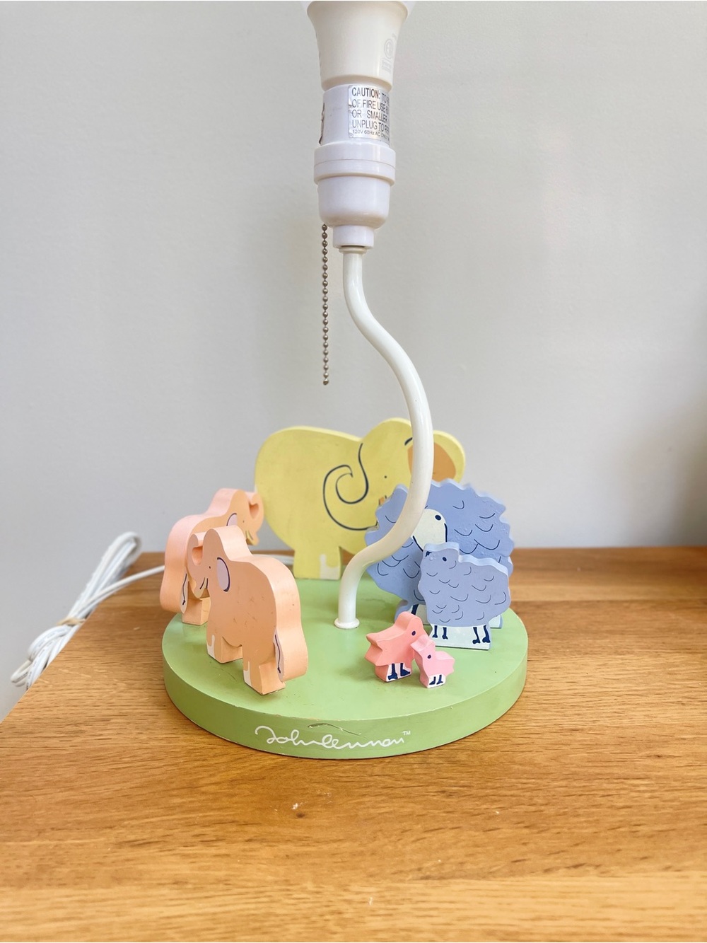 Carter's John Lennon "Real Love" baby nursery lamp-works